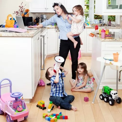 Parents au bord de la crise de nerfs