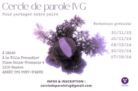 Affiche cercle de parole IVG à Genève