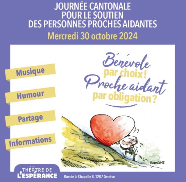 Affiche journée soutien proches aidants Genève 2024